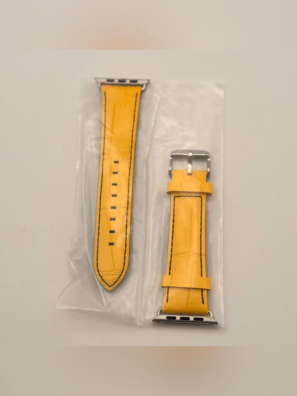 Apple Watch Leather Band, New, 42/44/46mm, Yellow